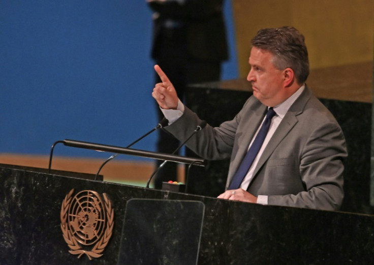 Ukrainian ambassador to the UN Sergiy Kyslytsya labelled Russia a 'terrorist state' at a session on Monday