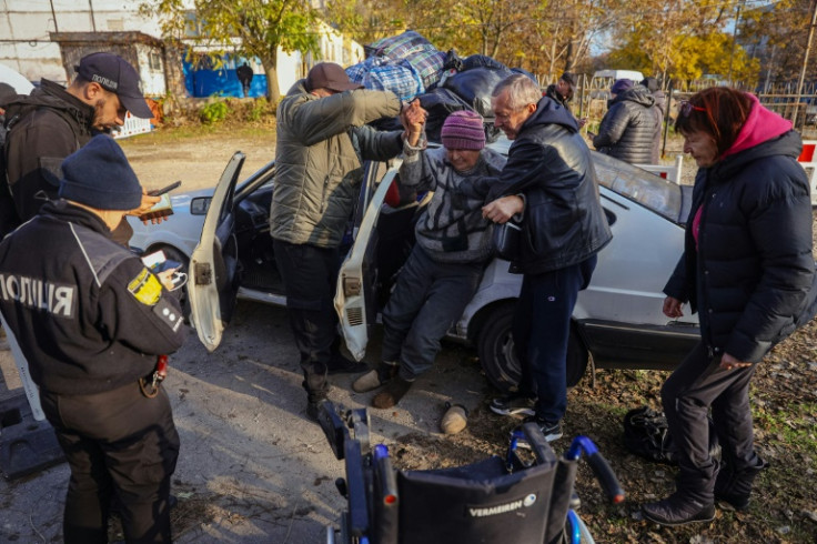 The Russians are mostly allowing elderly people and young mothers leave occupied lands