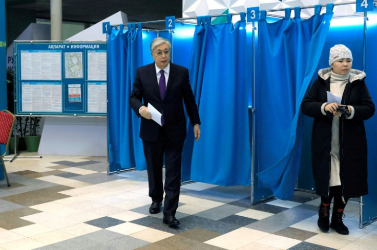 Kassym-Jomart Tokayev looks all but assured of victory with critics sidelined