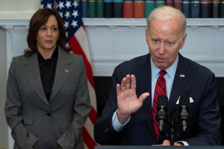 US President Joe Biden, with Vice President Kamala Harris, says illegal migrants aren't welcome but opened a path for more legal entries