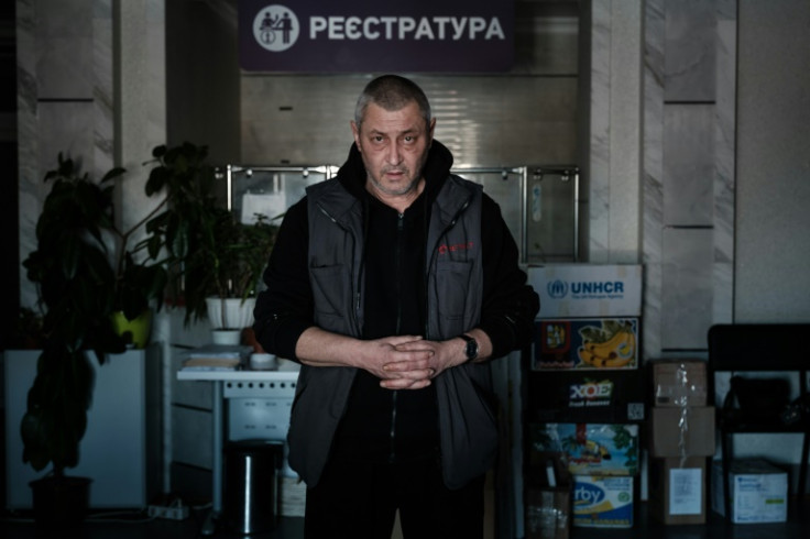 Vitaliy Sytnyk, 55, is the only doctor left in Avdiivka