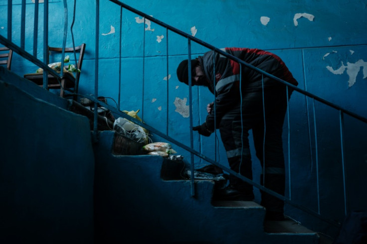 Residents charge their mobile phones with the help of a generator but there is often no signal