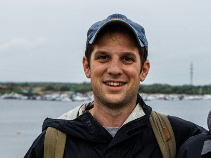 A file photo from 2021 shows American journalist Evan Gershkovich