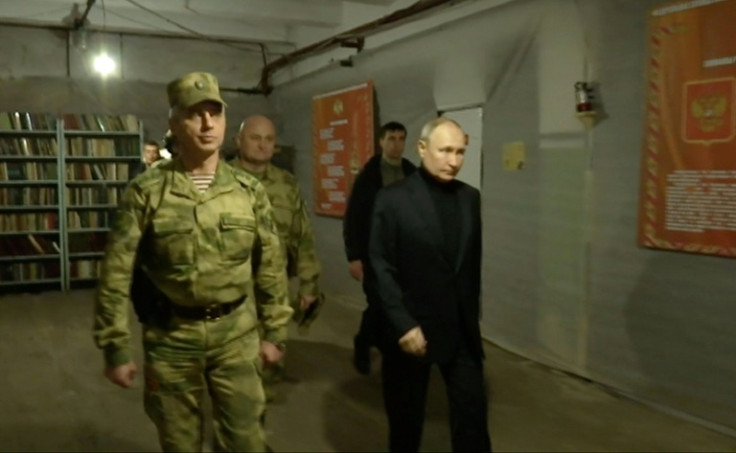 The Kremlin said Putin visited Ukraine's regions of Kherson and Lugansk