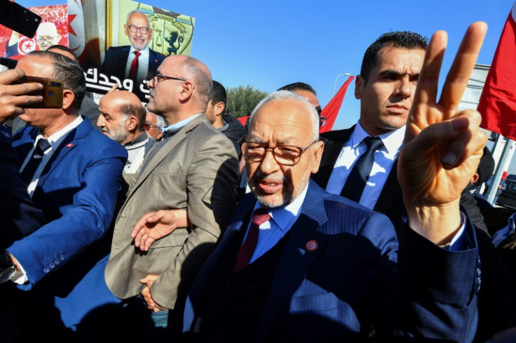 Tunisian authorities closed Ennahdha offices a day after arresting party leader Rached Ghannouchi
