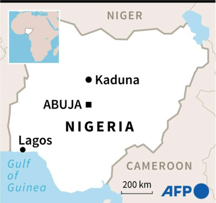 Map of Nigeria locating Kaduna, the capital of Kaduna state