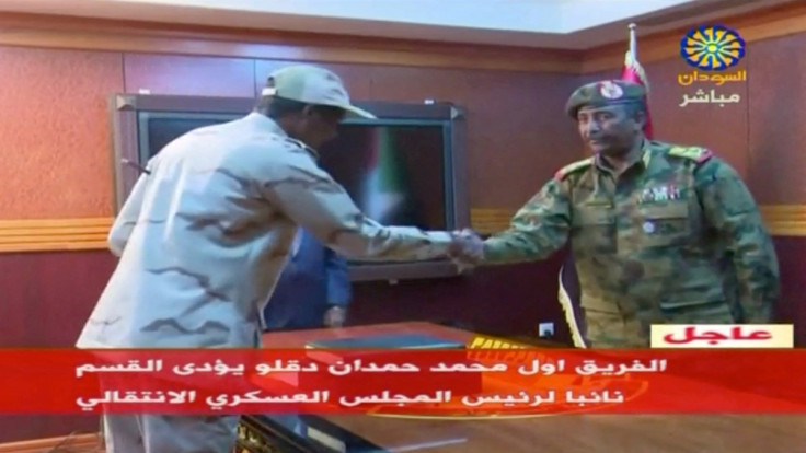 Sudan's General Abdelfattah Mohamed Hamdan Dagalo is sworn-in as the appointed deputy of the country's transitional military council in Khartoum