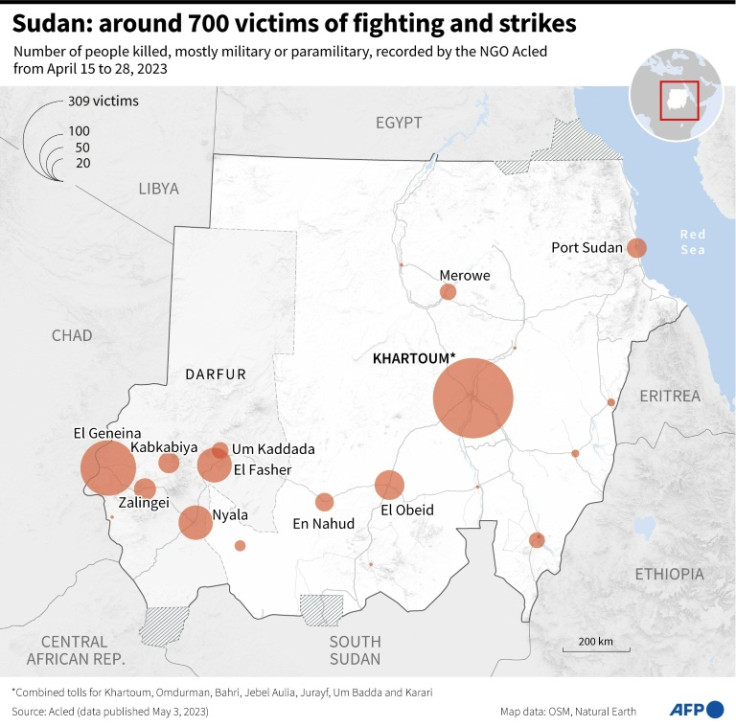 Sudan fighting has killed at least 700 people