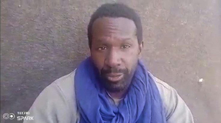 French journalist Olivier Dubois, pictured in a hostage video released in 2022. He was released in March, nearly two years after being kidnapped