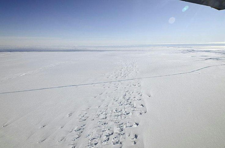The remote Pine Island glacier in Antarctica, where plutonium has been detected deep under the ice