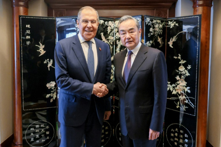Wang Yi met Russian Foreign Minister Sergei Lavrov on the sidelines of the Association of Southeast Asian Nations (ASEAN) meeting in Jakarta
