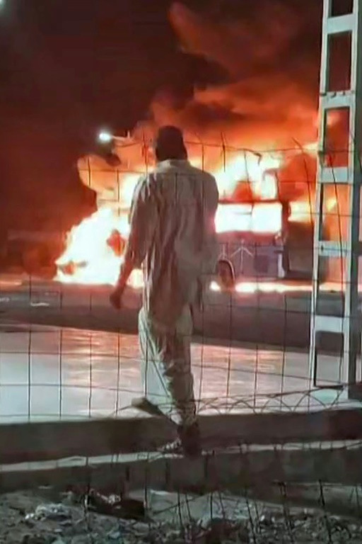 The North African country's deadliest road crash in years also left 12 others injured, many with severe burn wounds, Algeria's civil defence agency said