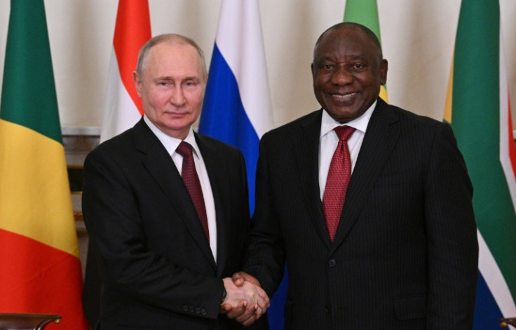 Putin and Ramaphosa met in St. Petersburg last month ahead of a peace mission by African leaders