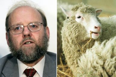 British scientist Ian Wilmut, who died at the age of 79, and Dolly, the sheep he helped clone