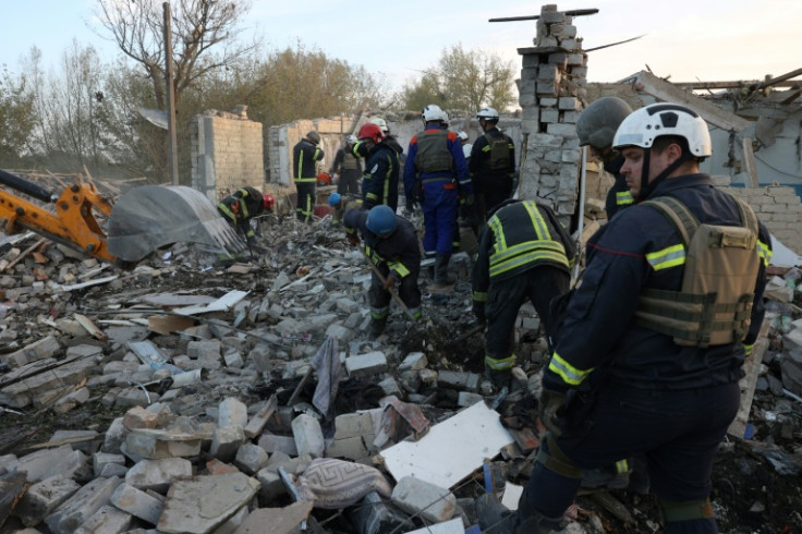 The strike occurred in the village of Groza in the northeaster region of Kharkiv