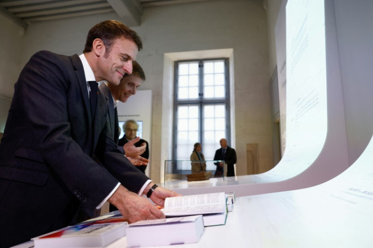 Macron said the French language was the 'cement' binding people to the nation