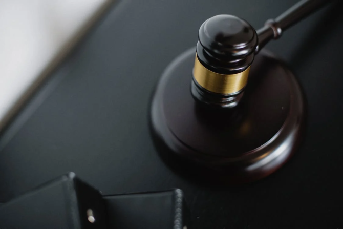 Close-up Photo of a Wooden Gavel. Representational Image.