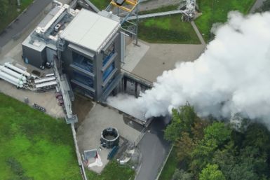 The hot-fire test at Europe's Spaceport in French Guiana 'simulated a complete launch sequence'