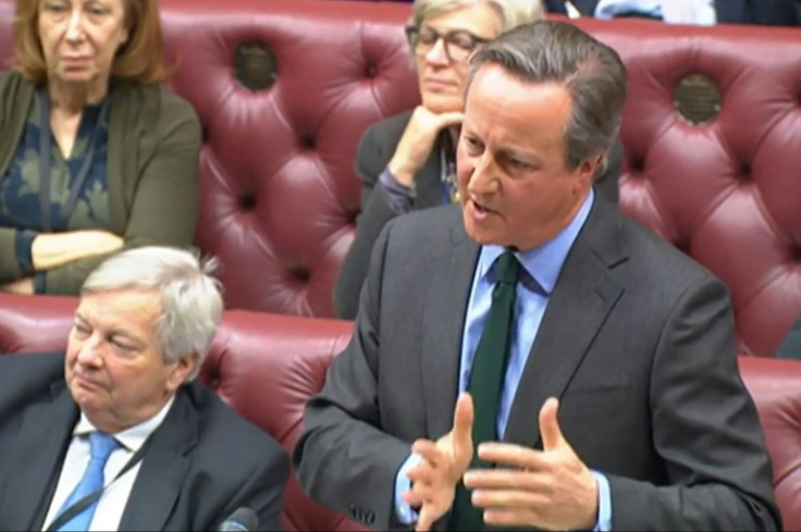 Cameron was appointed foreign secretary last month in a cabinet reshuffle