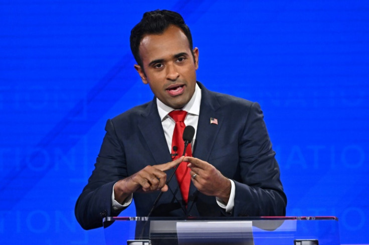 Republican presidential hopeful Vivek Ramaswamy jumped to Trump's defense