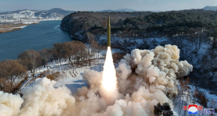 North Korea launched an intermediate-range solid-fuel ballistic missile on Monday, its first known weapons test of 2024