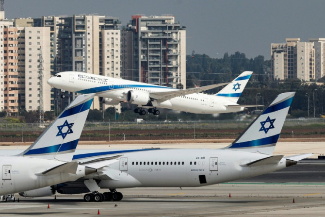 An El-Al plane takes off from Israel's Ben-Gurion Airport