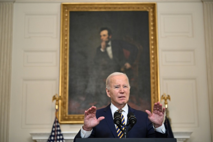 US President Joe Biden urged Republicans to "show some spine"