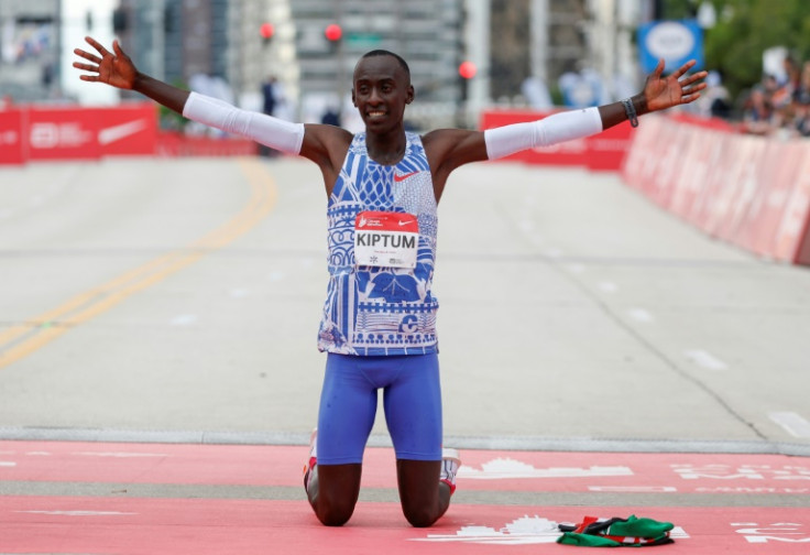 Kenya's Kelvin Kiptum  exploded onto the marathon scene when he ran a world record 2:00:35 in Chicago