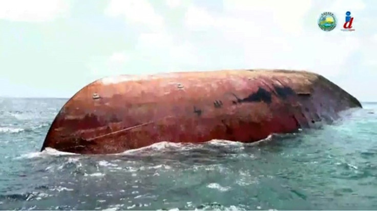 A mysterious vessel of unknown ownership capsized on Wednesday in waters off the Caribbean island, having made no emergency calls ahead of time