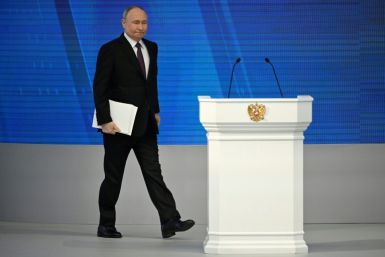 Russian President Vladimir Putin raised the spectre of nuclear war in his annual state of the nation address