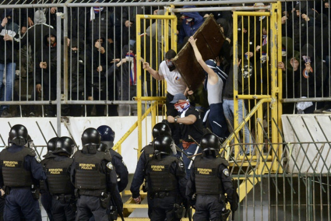 Dozens of Hajduk Split's ultra fan base, the Torcida, were arrested after the clashes
