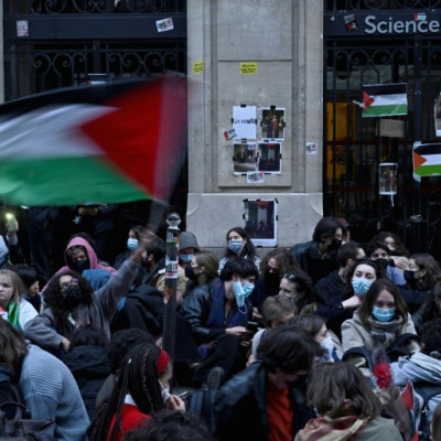Echoing tense demonstrations rocking many top US universities, students at Sciences Po have staged a series of protests
