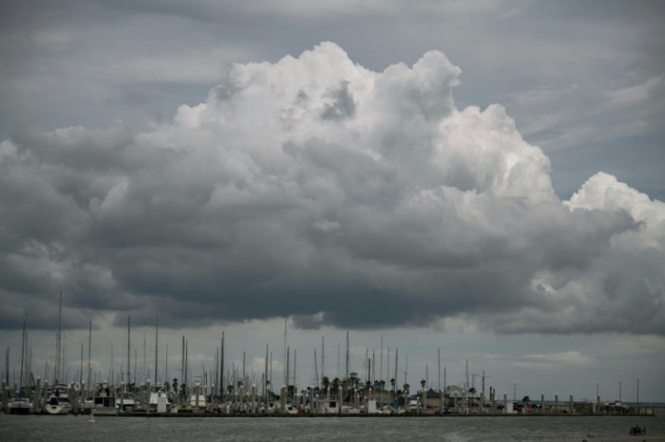 Boats sit in a marina in Corpus Christi, Texas ahead of the arrival of Tropical Storm Beryl which is forecast to roar ashore as a hurricane