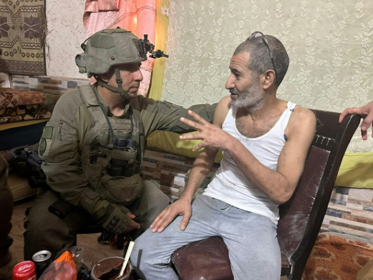 A handout picture released by the Israeli army on August 27, 2024 shows Israeli Bedouin hostage Kaid Alkadi after he was located alive