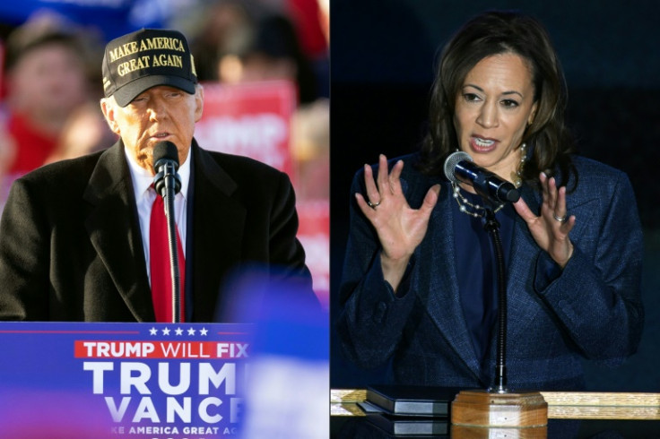 The outcome of the US election -- Trump (L) or Harris -- is unlikely to revitalise ties with Turkey