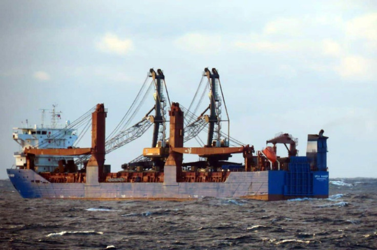 A picture of the Ursa Major taken by the Portuguese Navy, which was monitoring the Russian cargo ship, on the day before it sank