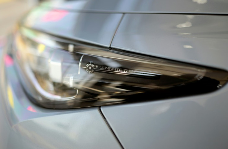 A Deepal electric SUV at a dealership in Naucalpan in Mexico