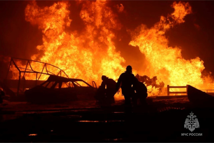 The explosion in Makhachkala occured at a fuel station after a fire broke out